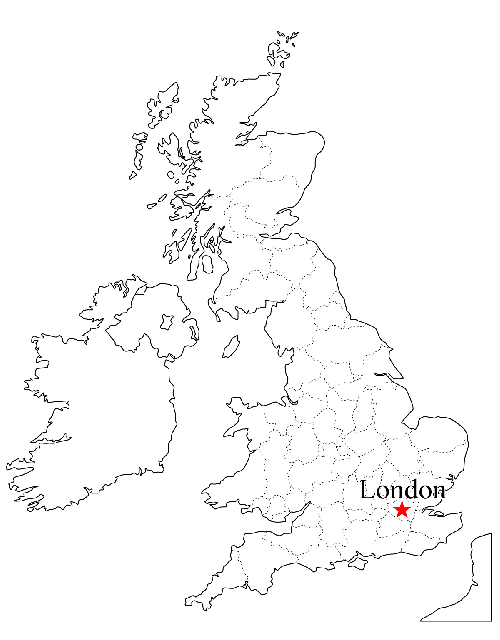 ロンドンの地図