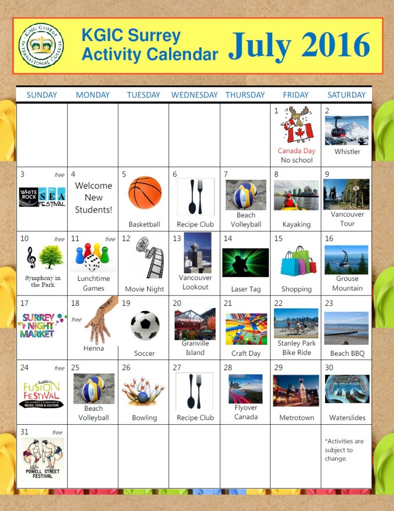 KGIC_Surrey_Activity_Calendar_07_2016