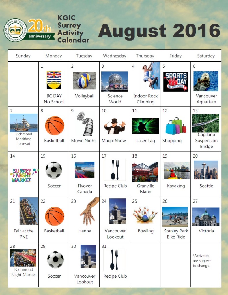 KGIC_Surrey_Activity_Calendar_08_2016