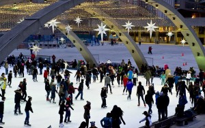 Skating at Nathan Phillips Square