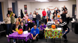 Toronto - Halloween Pumpkin Carving - Oct 26 2022 (1) - Maiko Chinen, Kaede Hoshina, Yo Kato