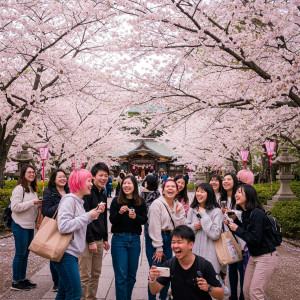 ２０３桜外国人