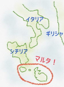 マルタの地図