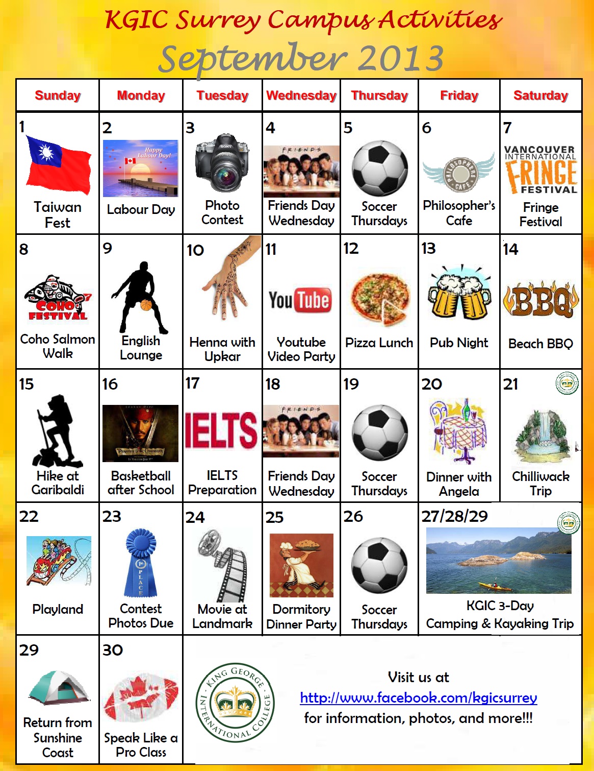 2013.09_KGIC_Surrey_Activity_Calendar