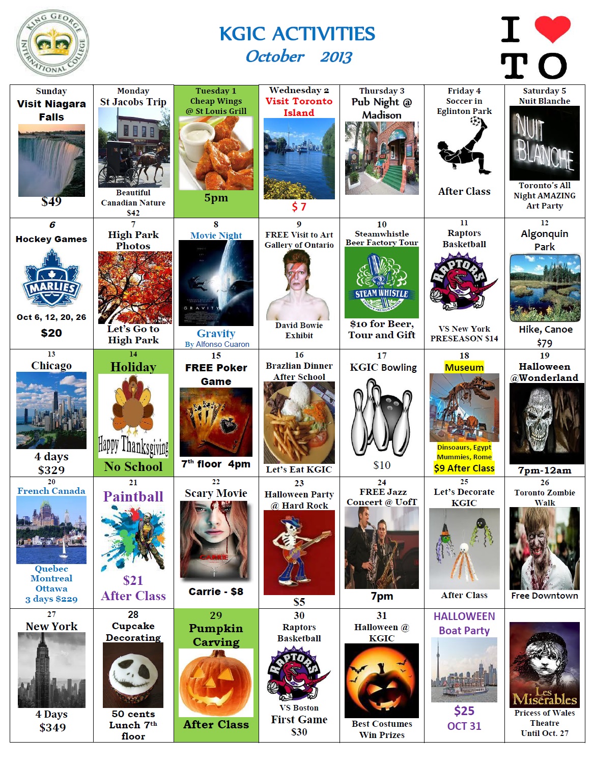 2013.10_KGIC_Toronto_Activity_Calendar