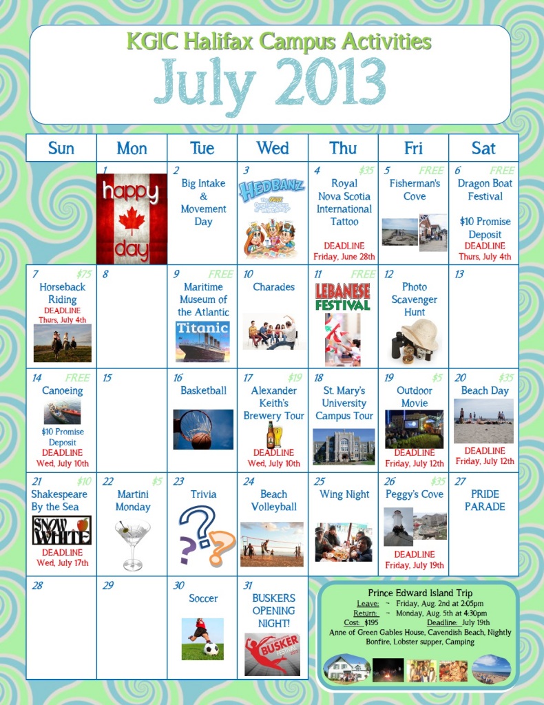 2013.07_KGIC_Halifax_Activity_Calendar