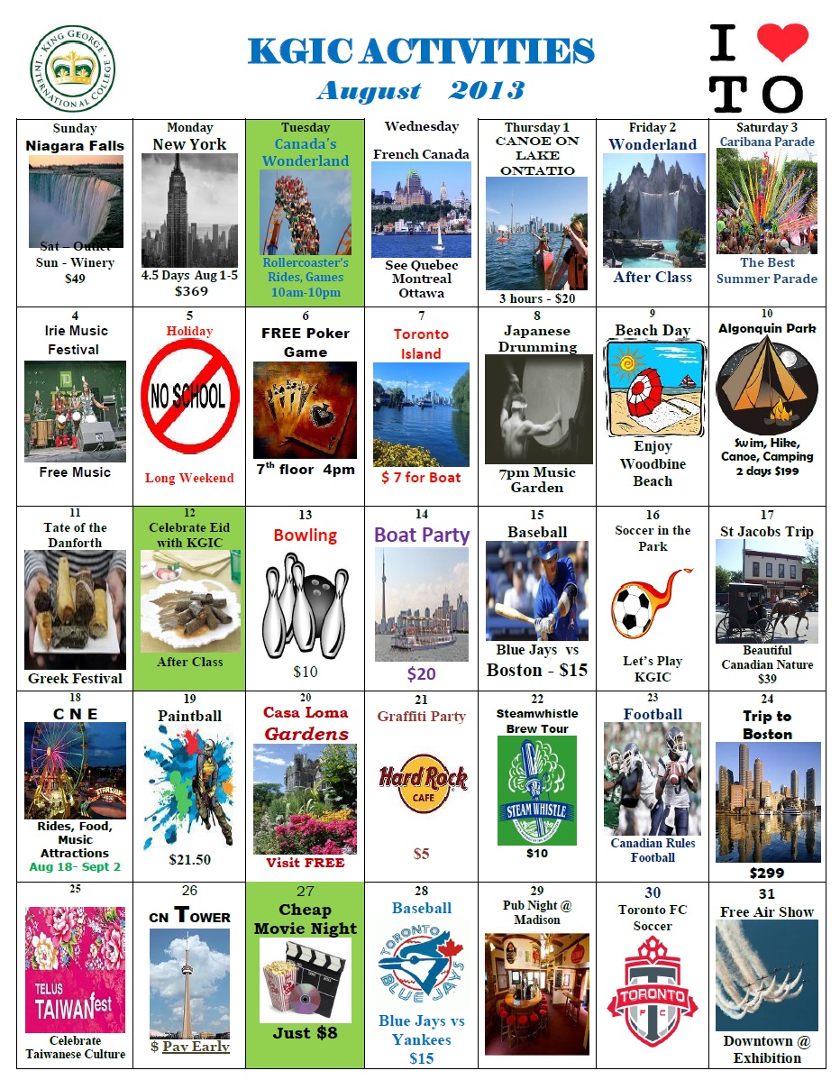 2013.08_KGIC_Toronto_Activity_Calendar