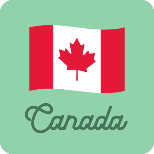 カナダ国旗のボタン