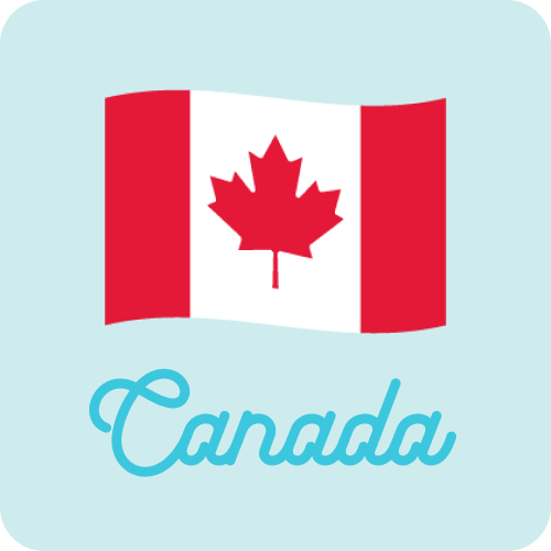 カナダ国旗のボタン