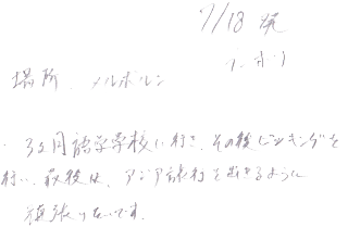 ３ヶ月語学学校に行き、その後ピッキングを行い、最後はアジア旅行をできるように頑張ります。