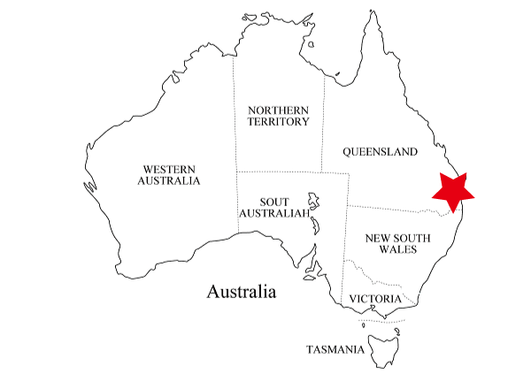 ブリスベンの地図